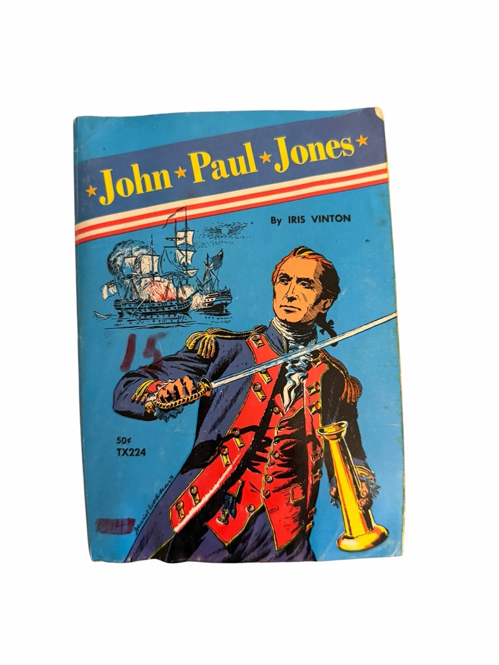 Vintage paperback 1963 edition of "John Paul Jones" by Iris Hinton